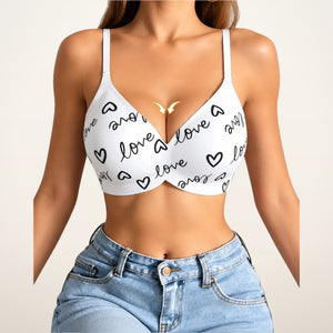 4-Pack Deep V Wireless Push Up Jelly Bra | Velvetella