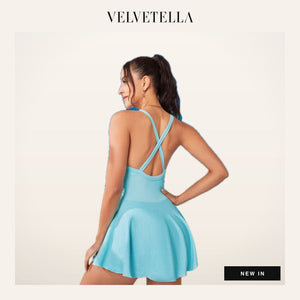 AirMove Open-Back Tennis Dress | Velvetella