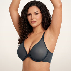 All-Day Comfort Front Closure Mesh Bra | Velvetella