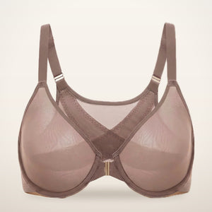 All-Day Comfort Front Closure Mesh Bra | Velvetella