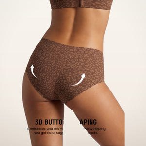 Esme Leopard Smoothing Briefs · Set of 6 | Velvetella