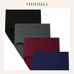Plus Size Cotton Briefs 4-Pack, High-Waist Soft Everyday Underwear | Velvetella