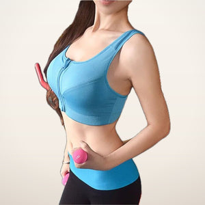 Sculpt Zip-Front High-Support Bra | Velvetella