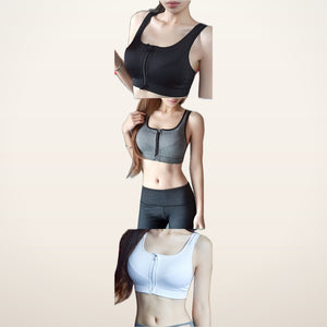 Sculpt Zip-Front High-Support Bra | Velvetella