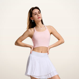 Seamless Cross-Strap Bra Tank | Velvetella