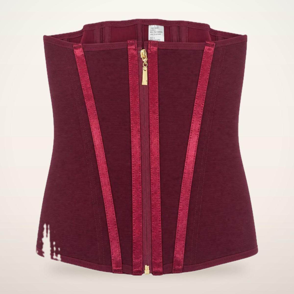 15-Bone Zip-Up High-Compression Waist Cincher | Velvetella