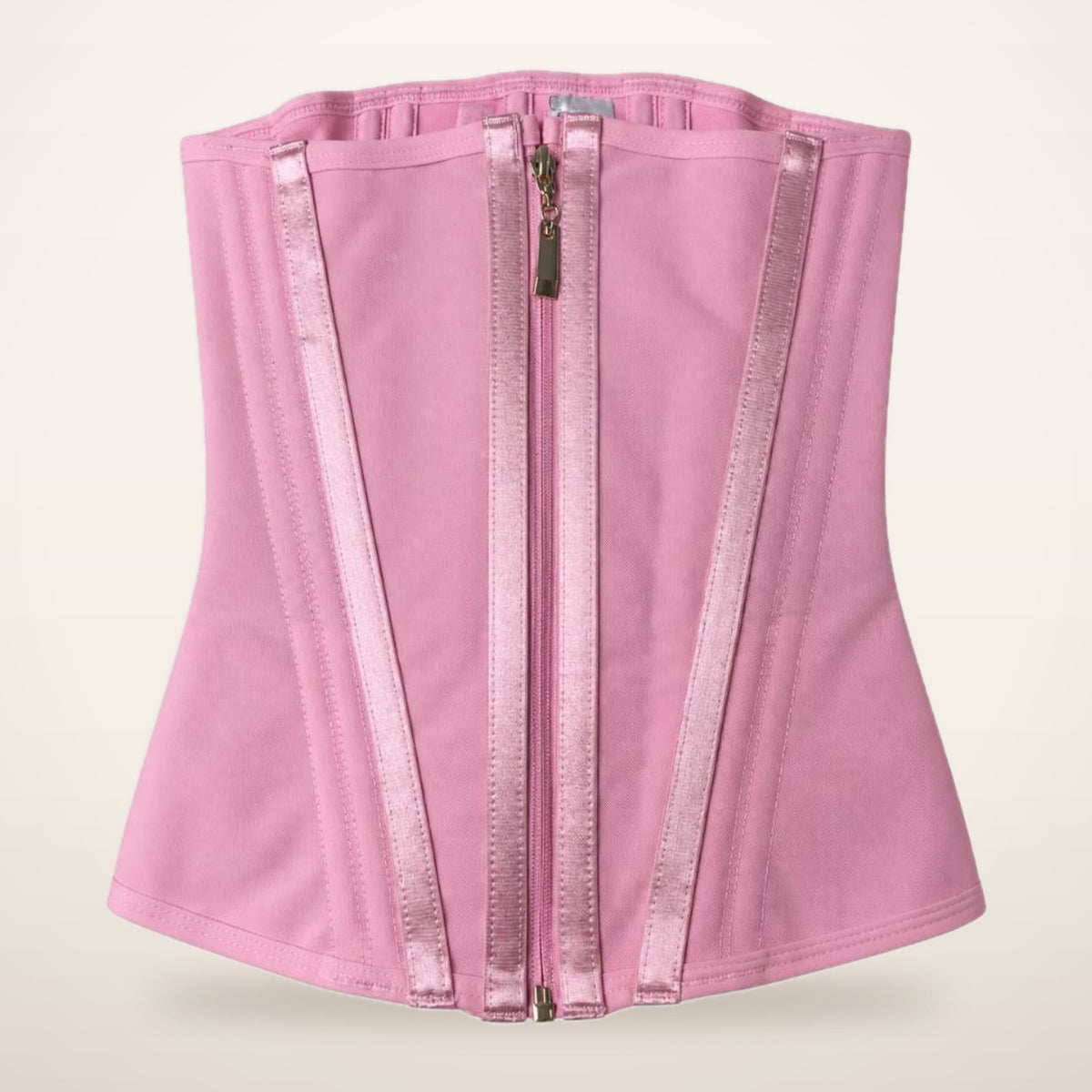 15-Bone Zip-Up High-Compression Waist Cincher | Velvetella