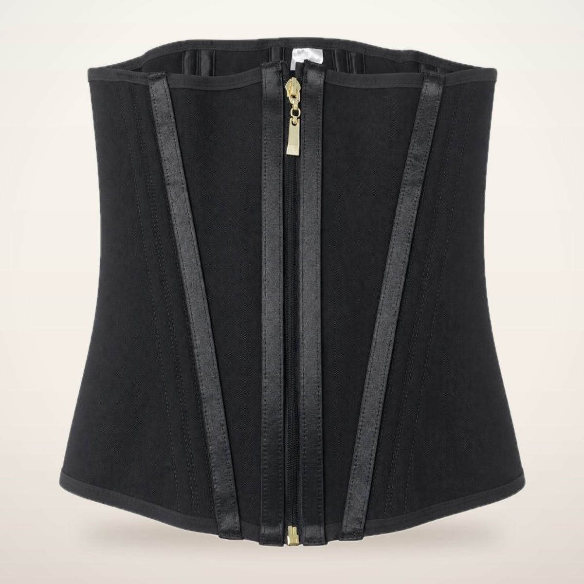 15-Bone Zip-Up High-Compression Waist Cincher | Velvetella