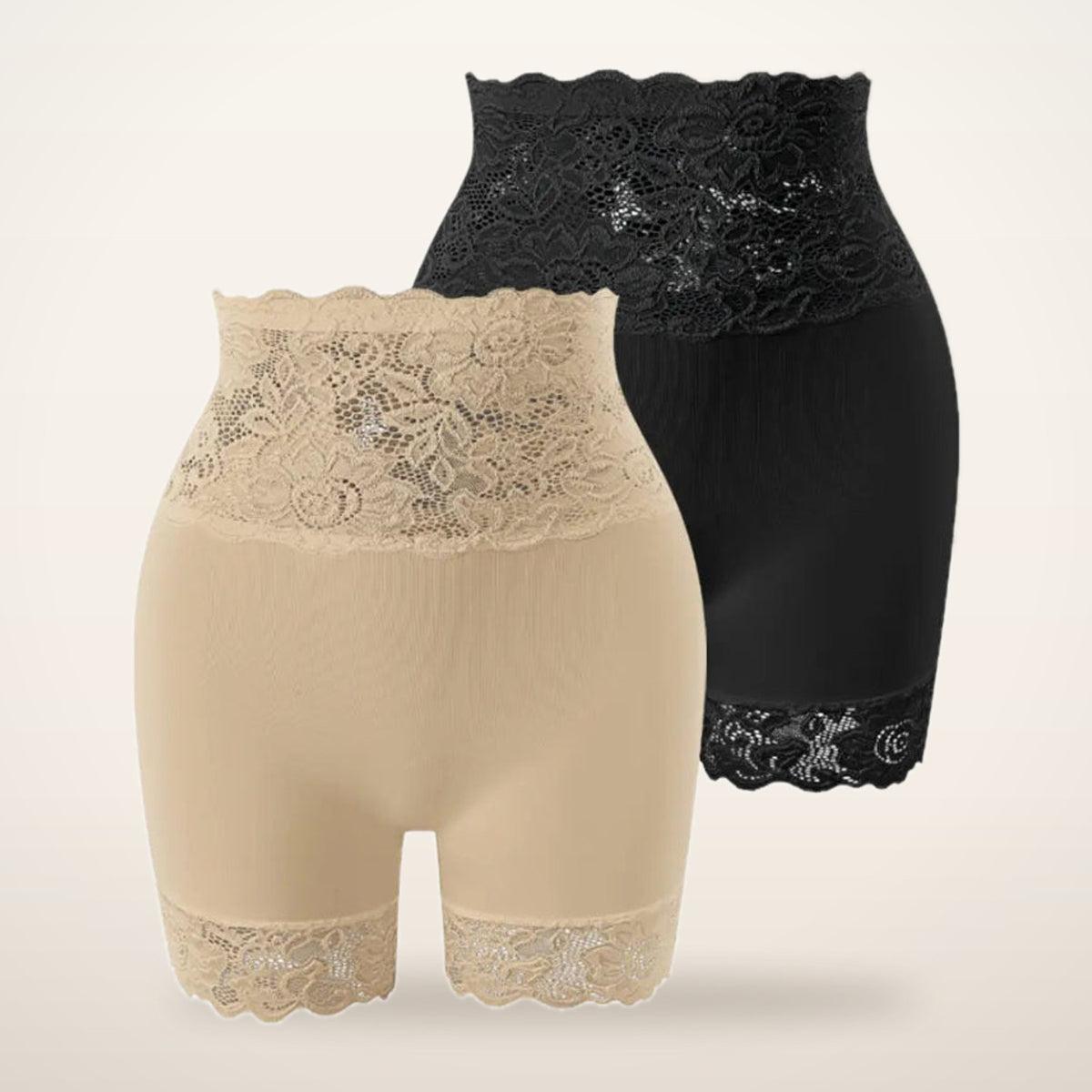 Esme High-Waist Lace Smoothing Shorts | Velvetella