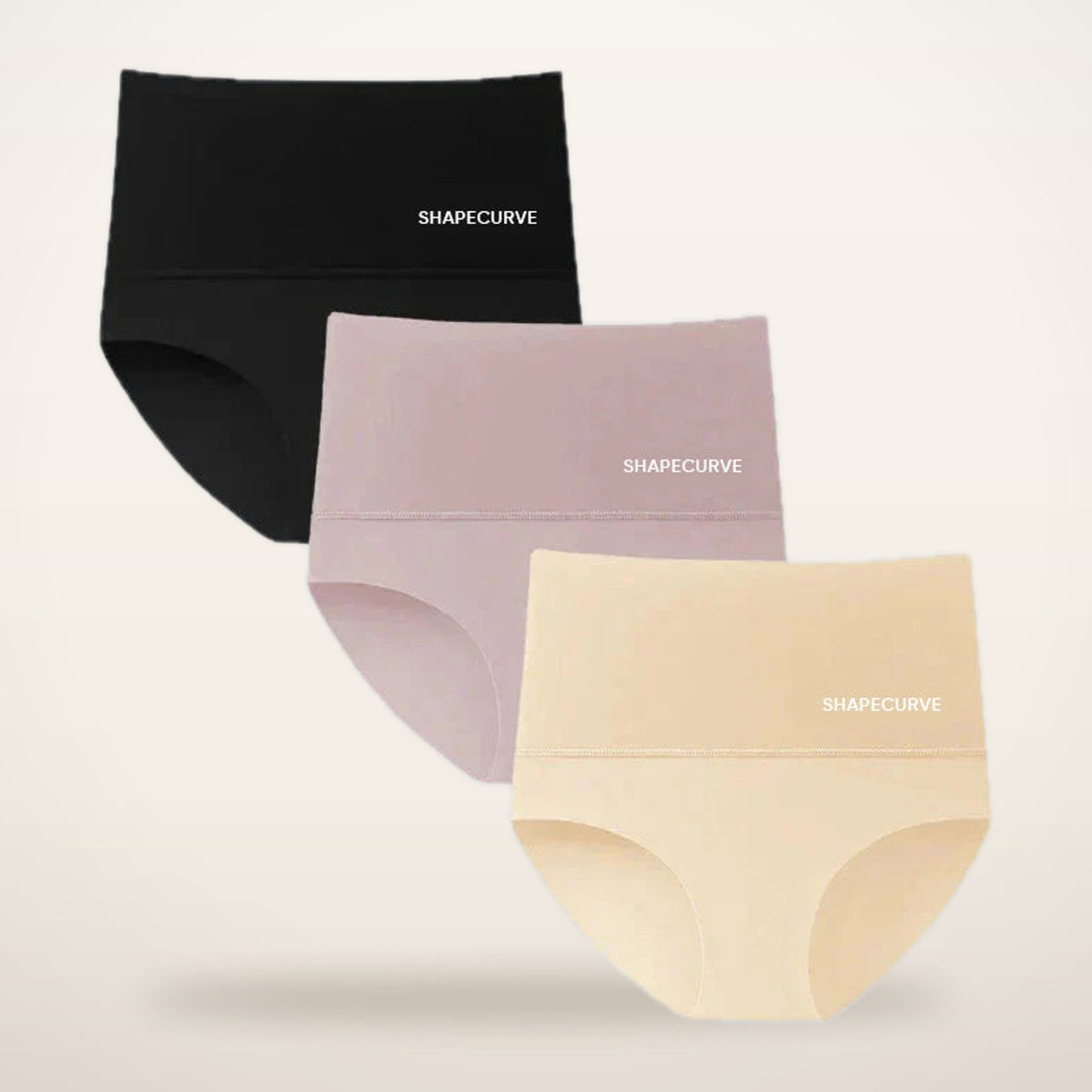 Esme High-Waist Smoothing Briefs · Set of 3 | Velvetella