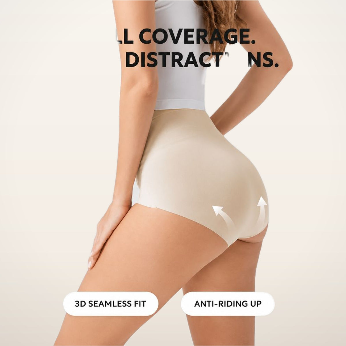 5-Pack Seamless No-Show High-Waisted Panties | Velvetella