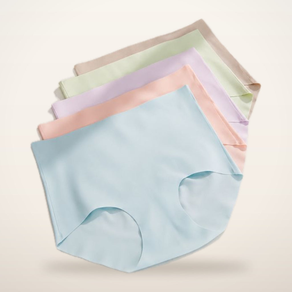 5-Pack Seamless No-Show High-Waisted Panties | Velvetella