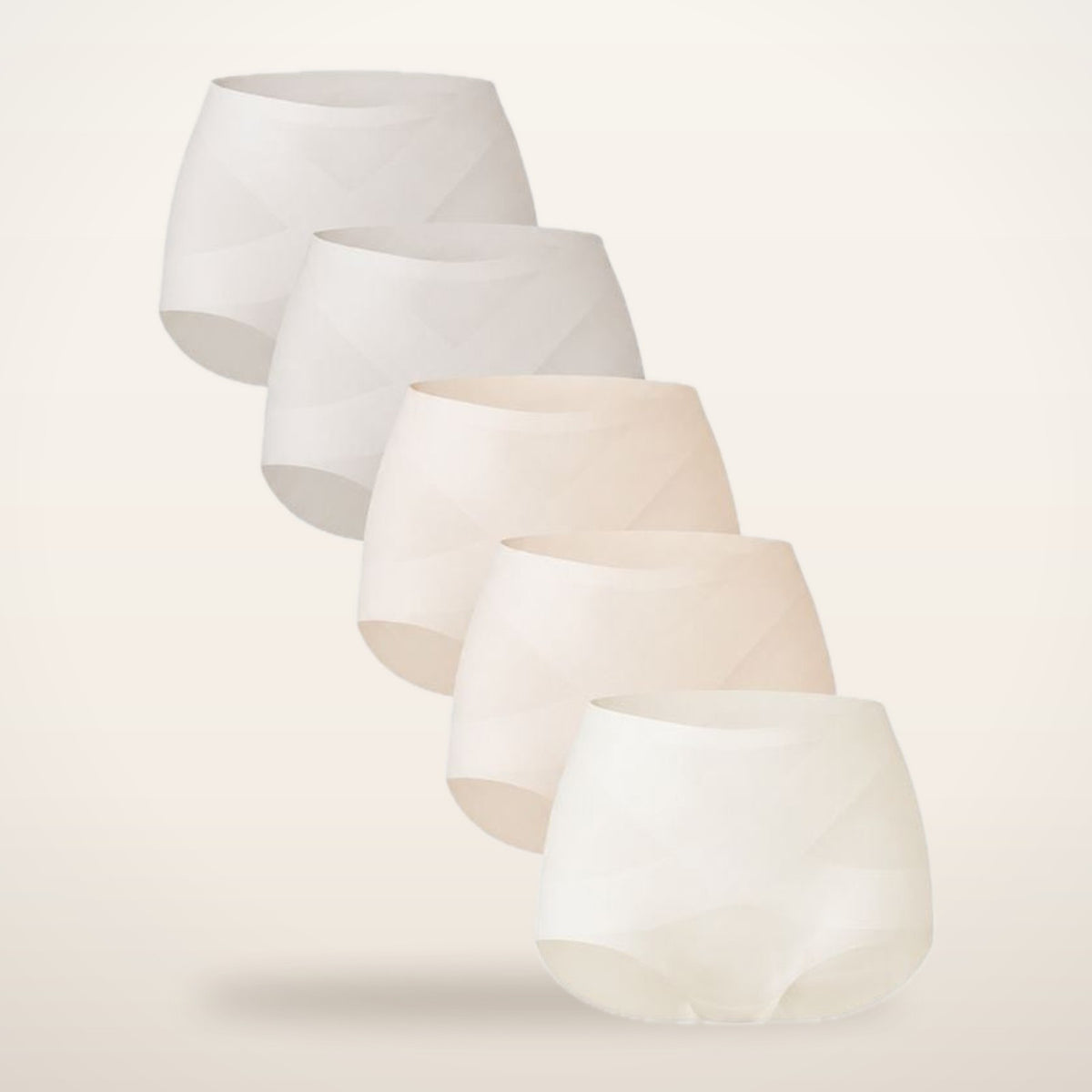 5-Pack Seamless No-Show High-Waisted Panties | Velvetella