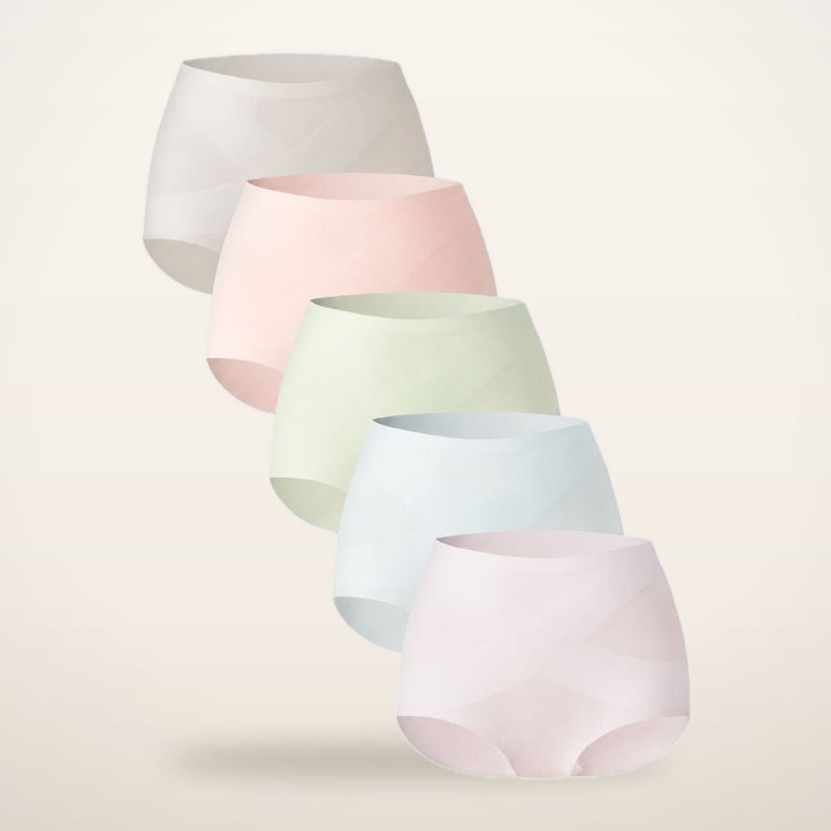 5-Pack Seamless No-Show High-Waisted Panties | Velvetella