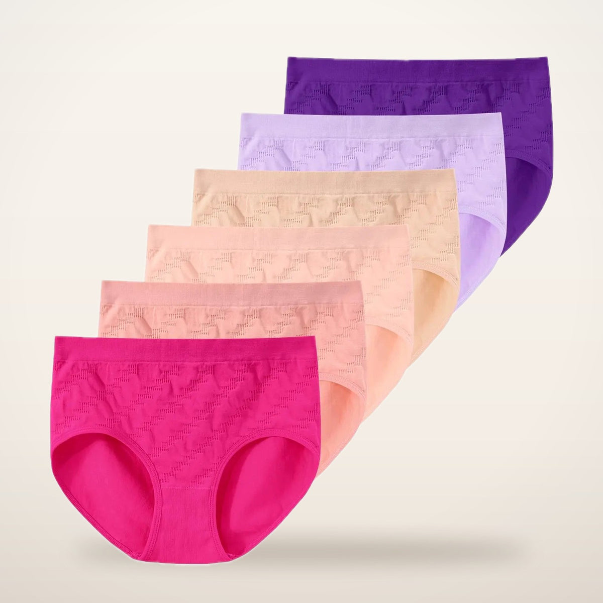 Tali Seamless Mid-Rise Briefs · Set of 6 | Velvetella