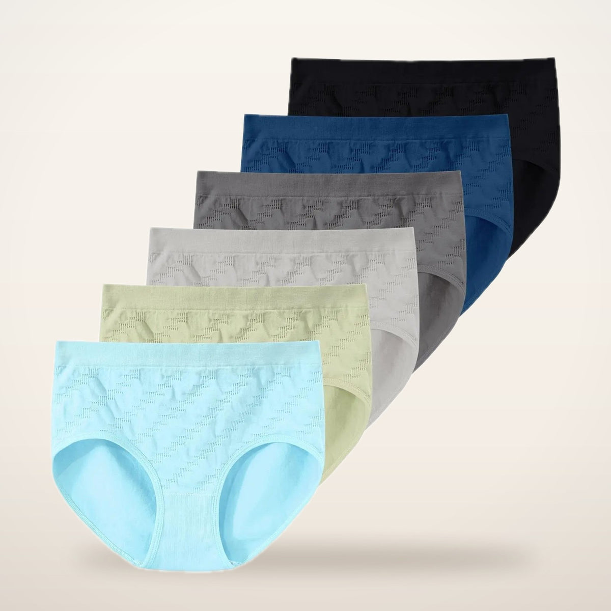 Tali Seamless Mid-Rise Briefs · Set of 6 | Velvetella