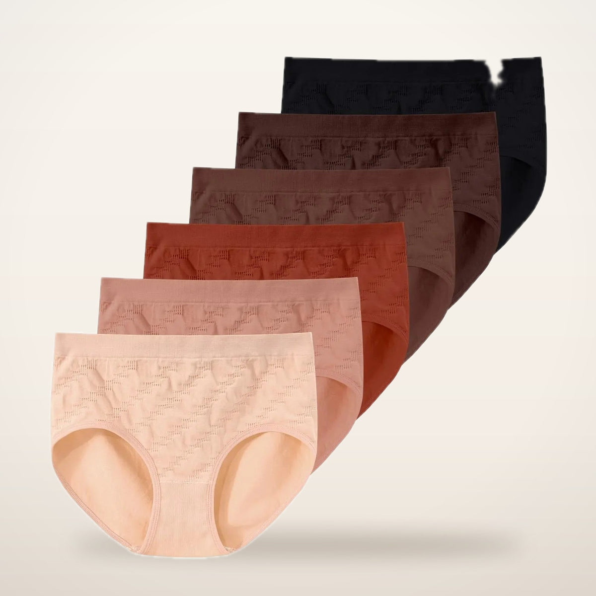 Tali Seamless Mid-Rise Briefs · Set of 6 | Velvetella