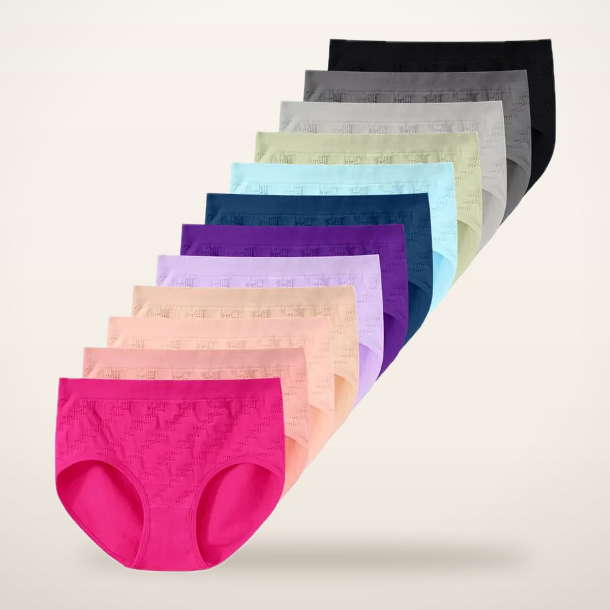 Tali Seamless Mid-Rise Briefs · Set of 6 | Velvetella