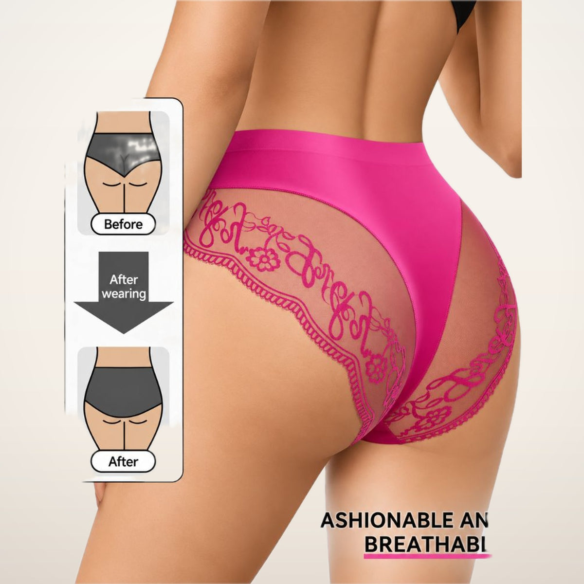 8-Pack Seamless Lace Mid-Rise Stretch Panties | Velvetella