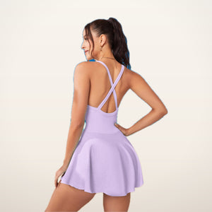 AirMove Open-Back Tennis Dress | Velvetella
