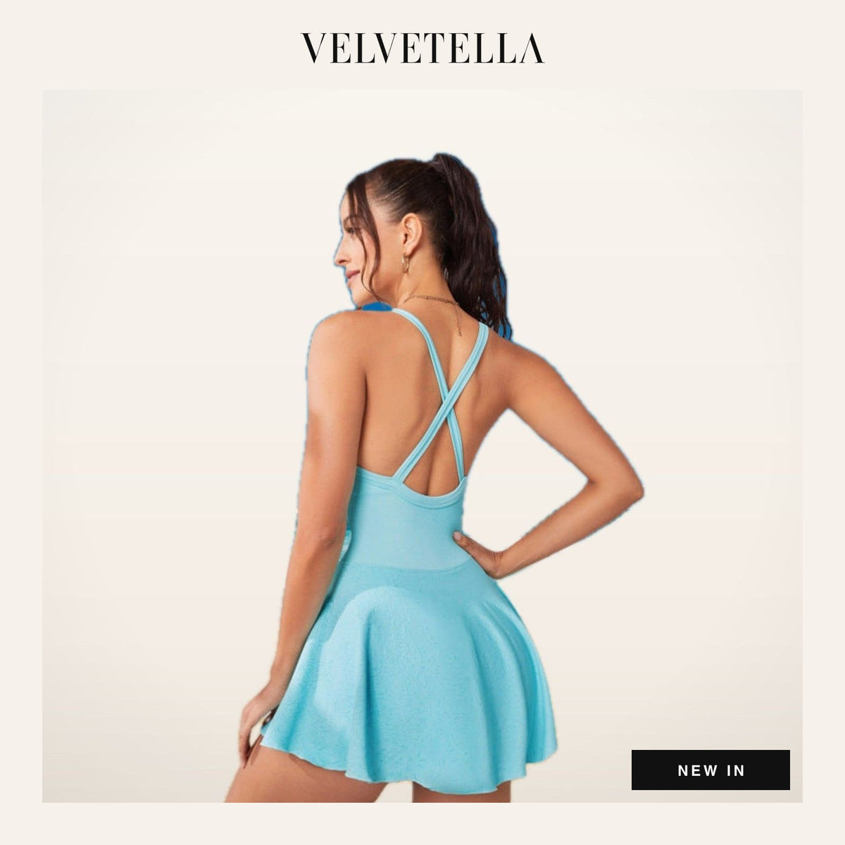 AirMove Open-Back Tennis Dress | Velvetella