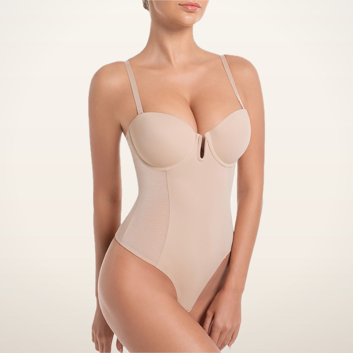 All-in-One Shaping Bodysuit Thong | Velvetella