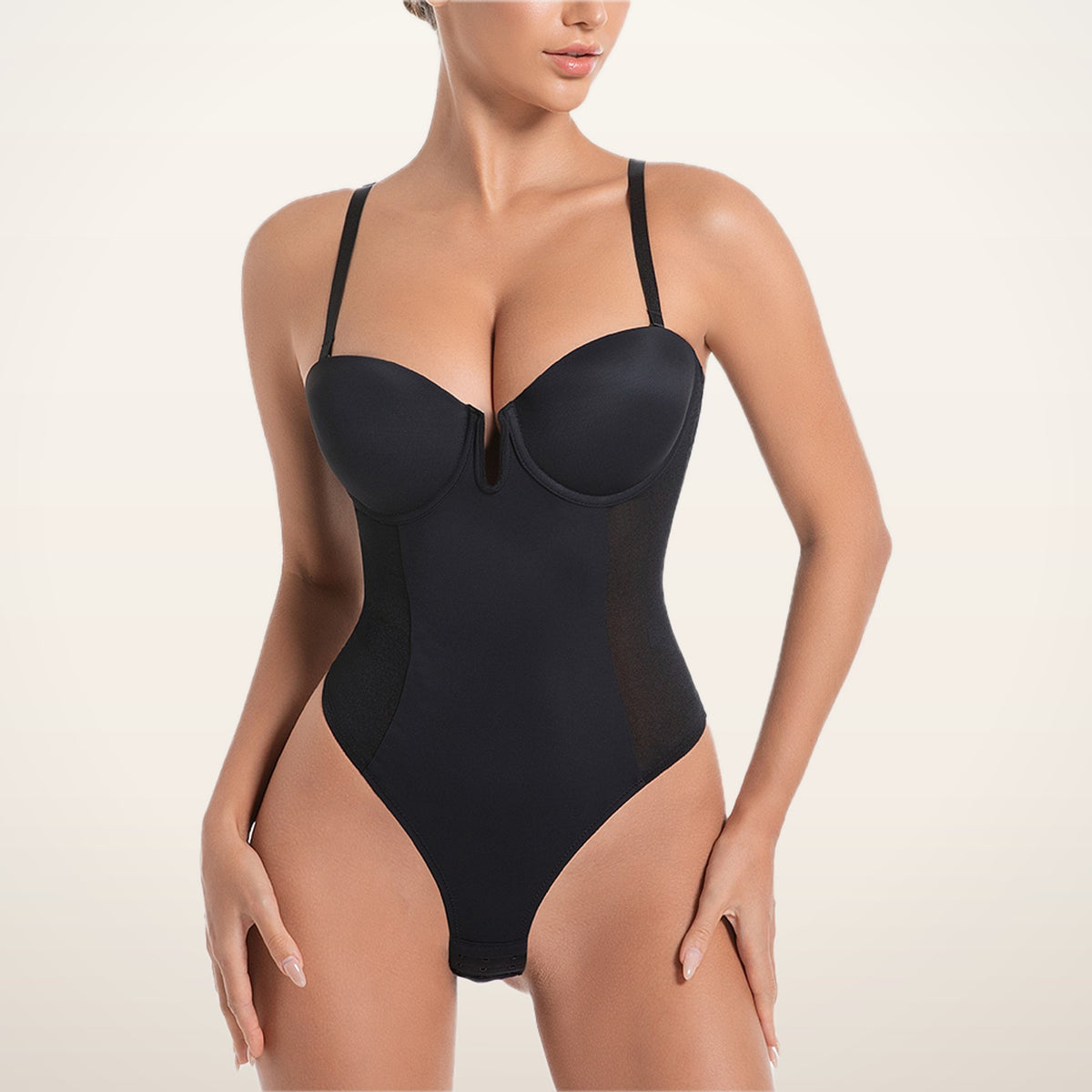All-in-One Shaping Bodysuit Thong | Velvetella