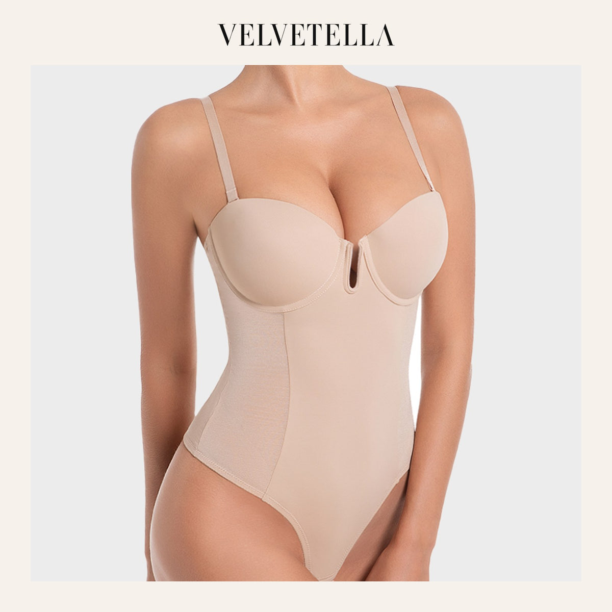 All-in-One Shaping Bodysuit Thong | Velvetella