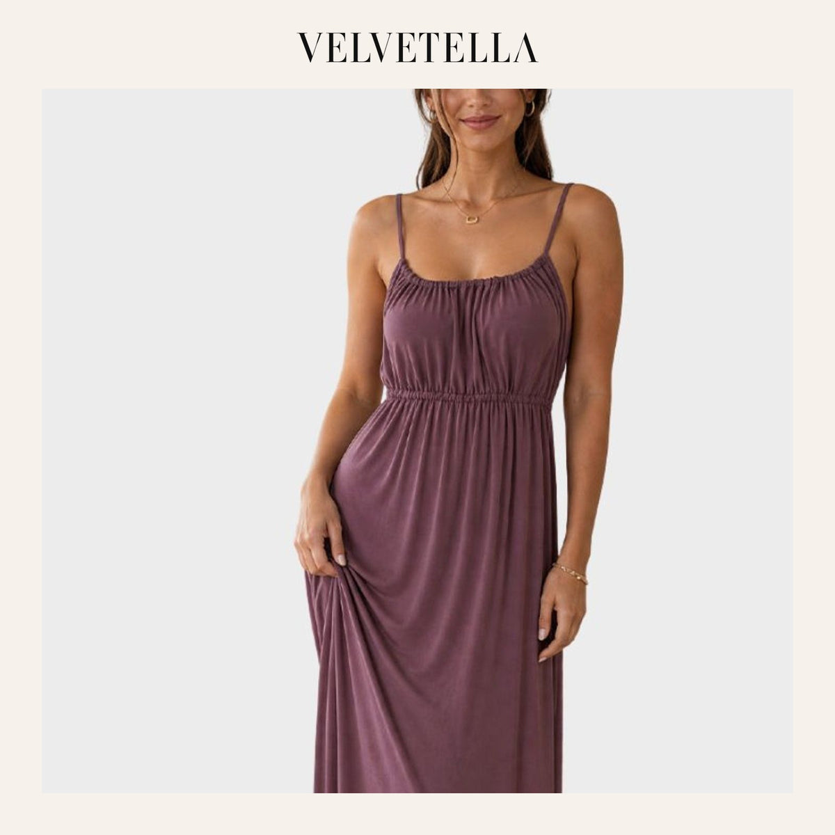 Backless Tie-Back Maxi Cami Dress | Velvetella