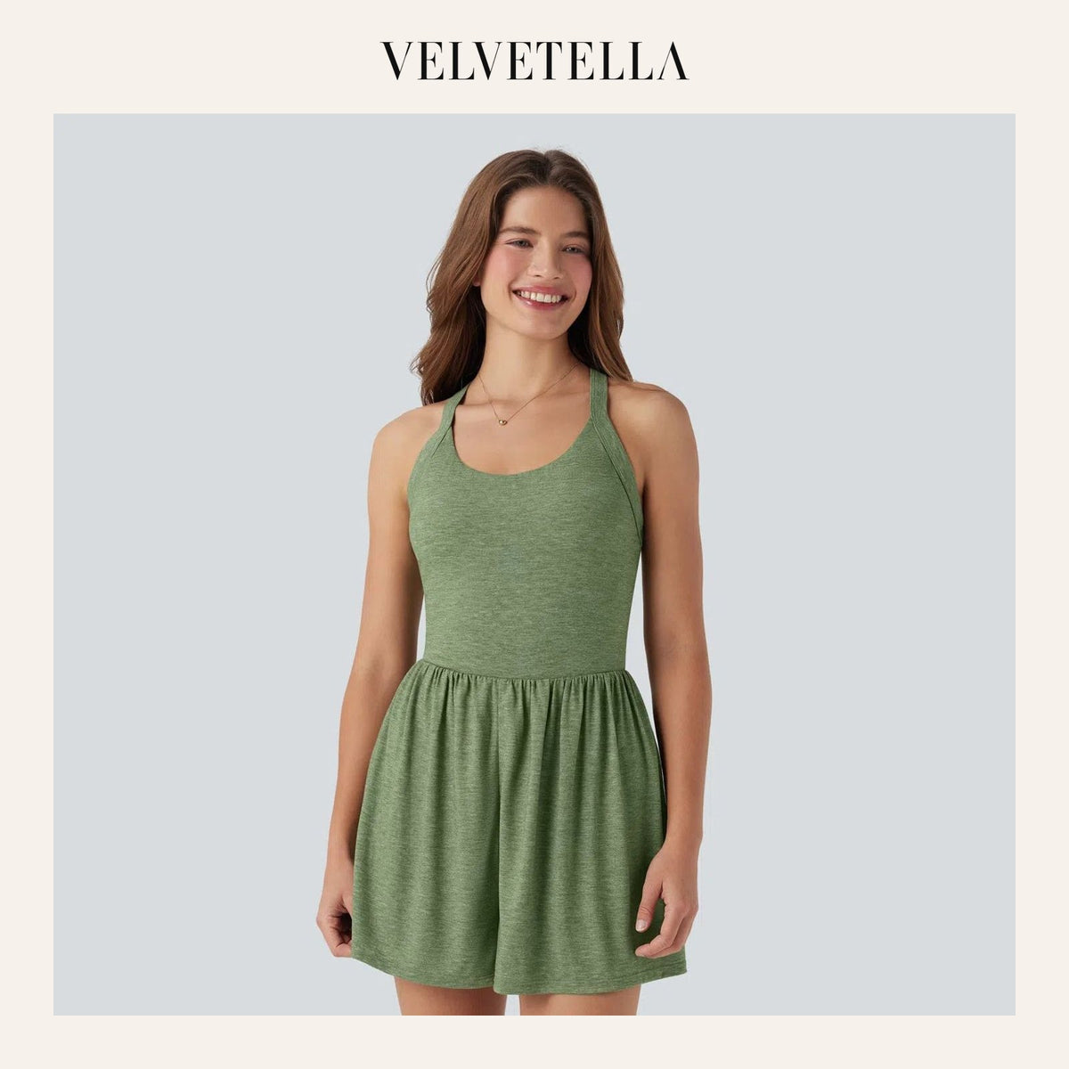 Backless Twisted Side Pocket 2-in-1 Resort Romper-Easy Peezy Edition | Velvetella