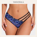 Butterfly Embroidered Mesh Panties | Velvetella