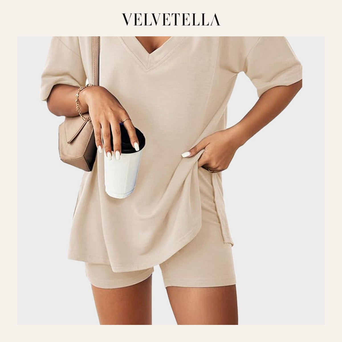 Casual Vibe Comfy Oversized 2-Piece Lounge Set | Velvetella