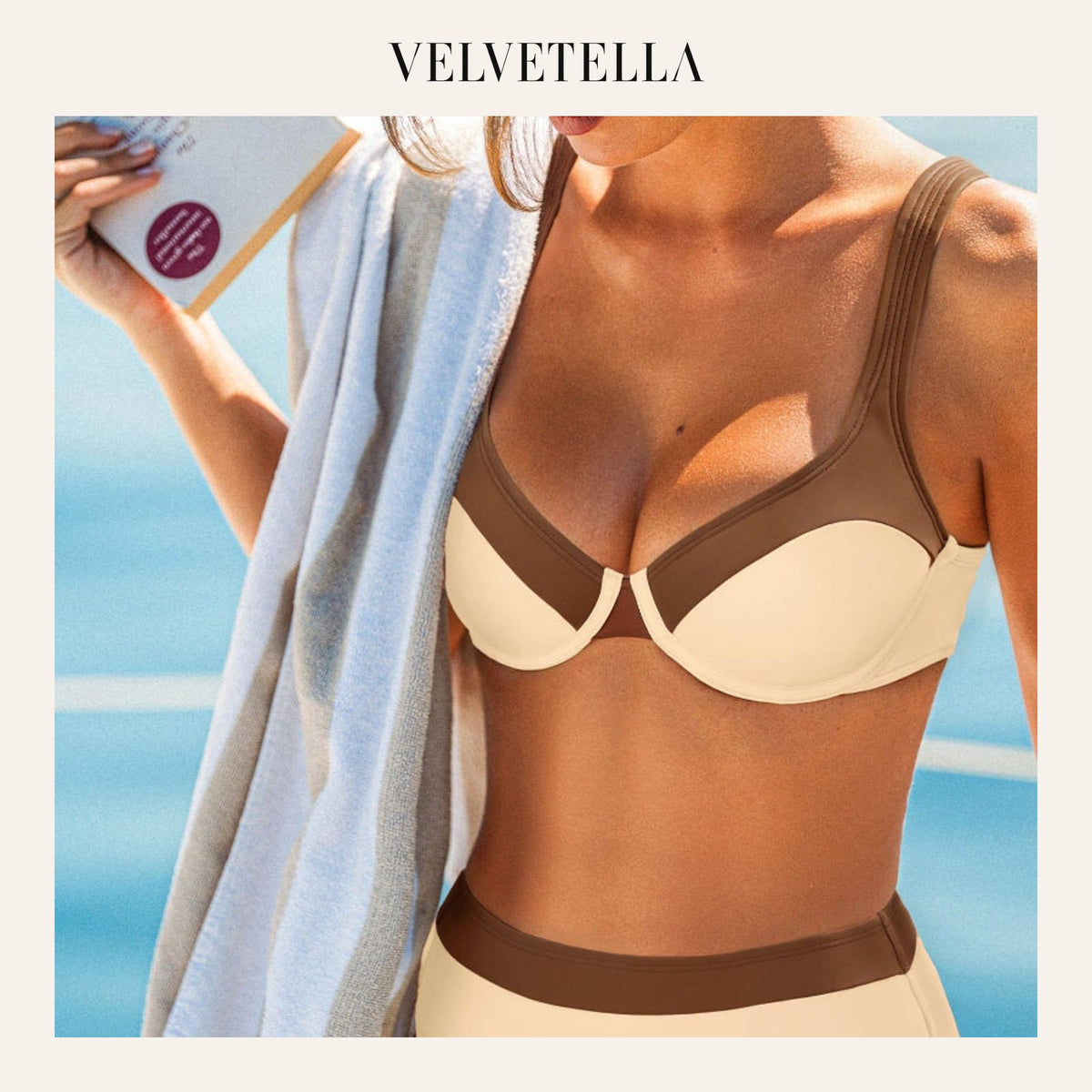 Caught in Between Tummy Control Bikini Set | Velvetella