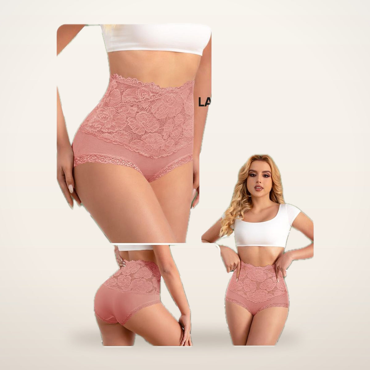 Coco Lace-Trim High-Waist Briefs · Set of 5 | Velvetella