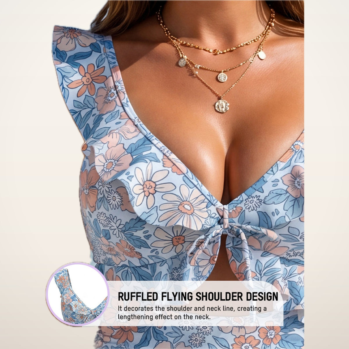 Confidence-Boosting V-Neck Swimsuit | Velvetella
