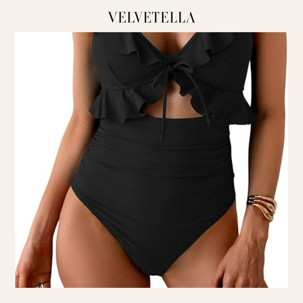 Confidence-Boosting V-Neck Swimsuit | Velvetella