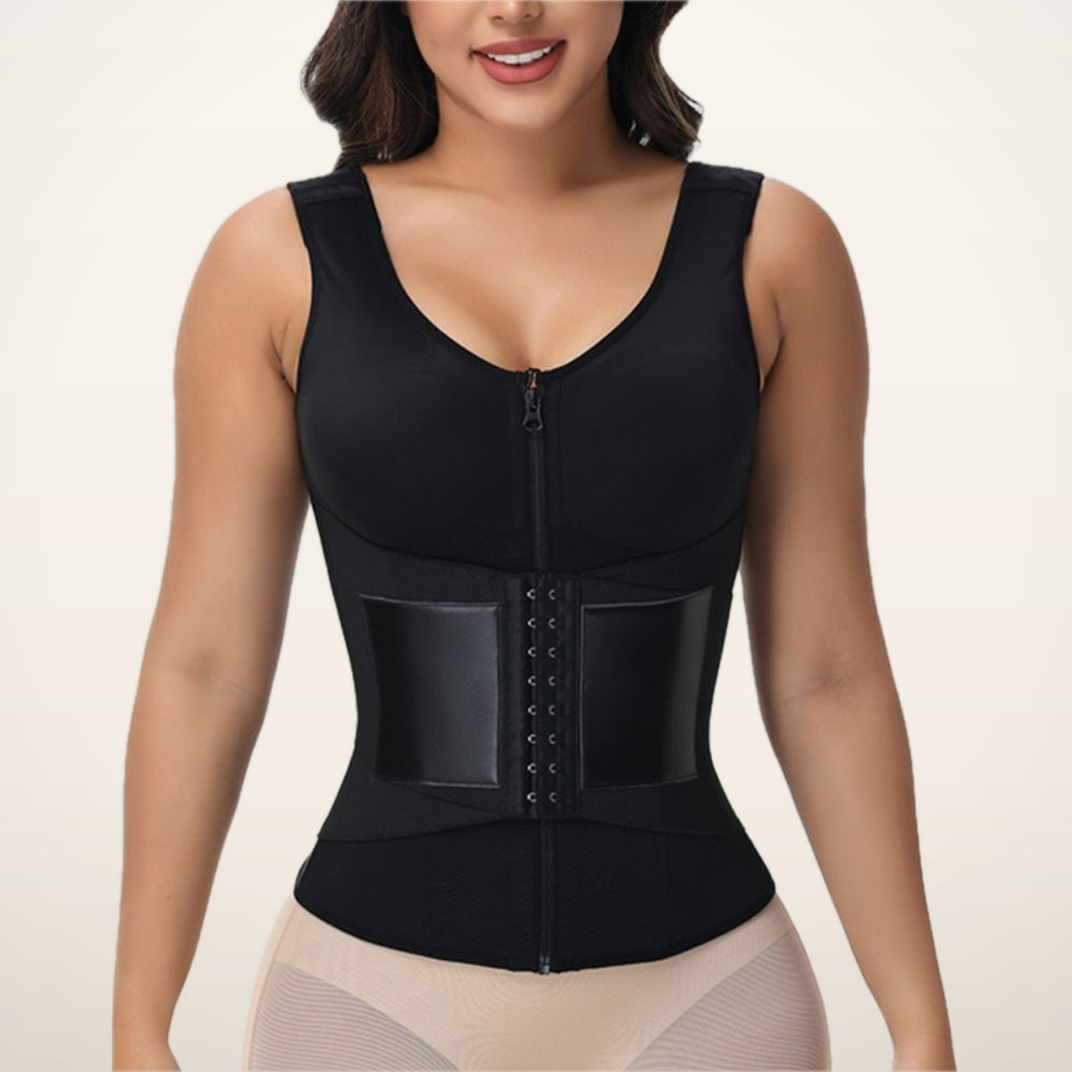 Thea Built-In Bra Waist Trainer Vest | Velvetella