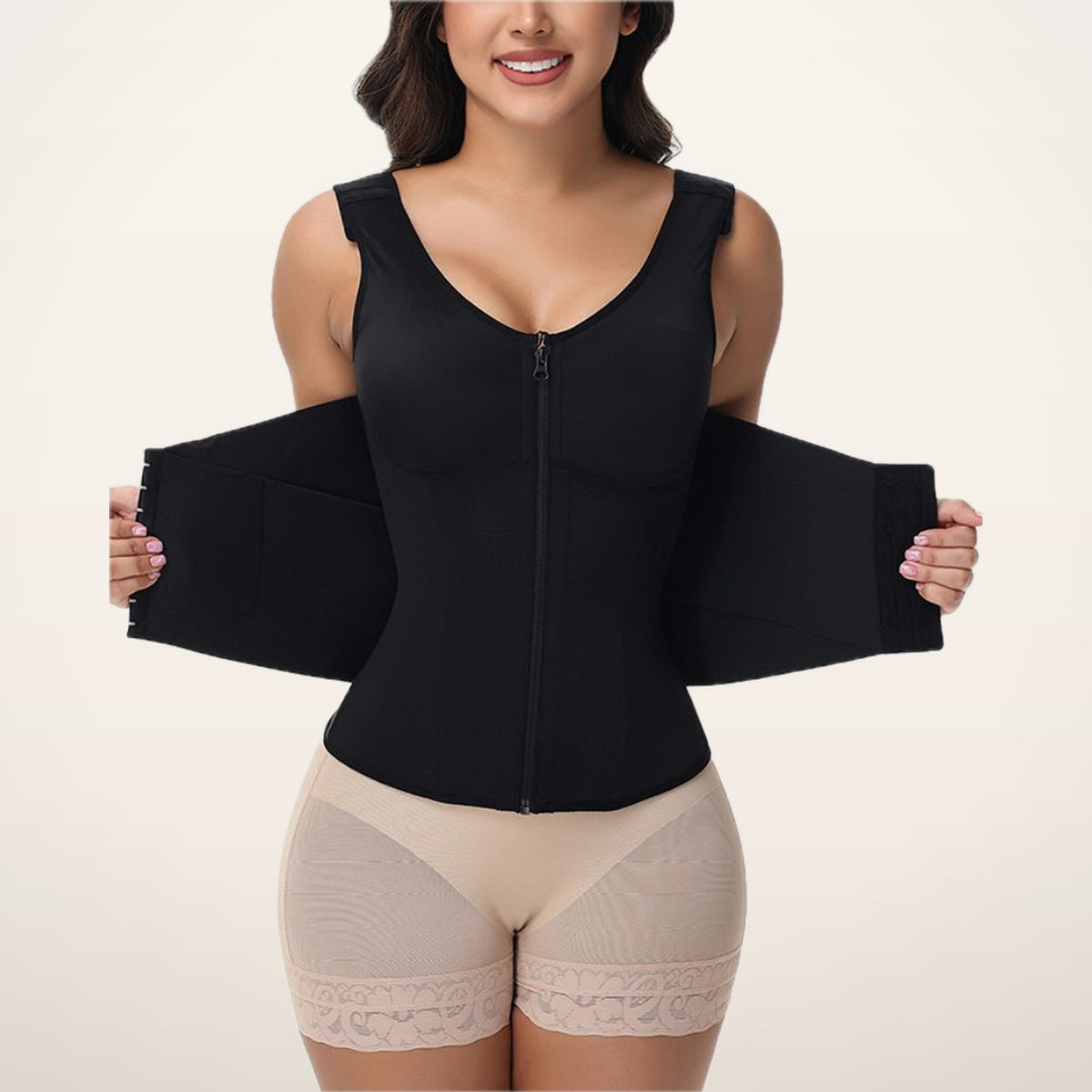 Thea Built-In Bra Waist Trainer Vest | Velvetella