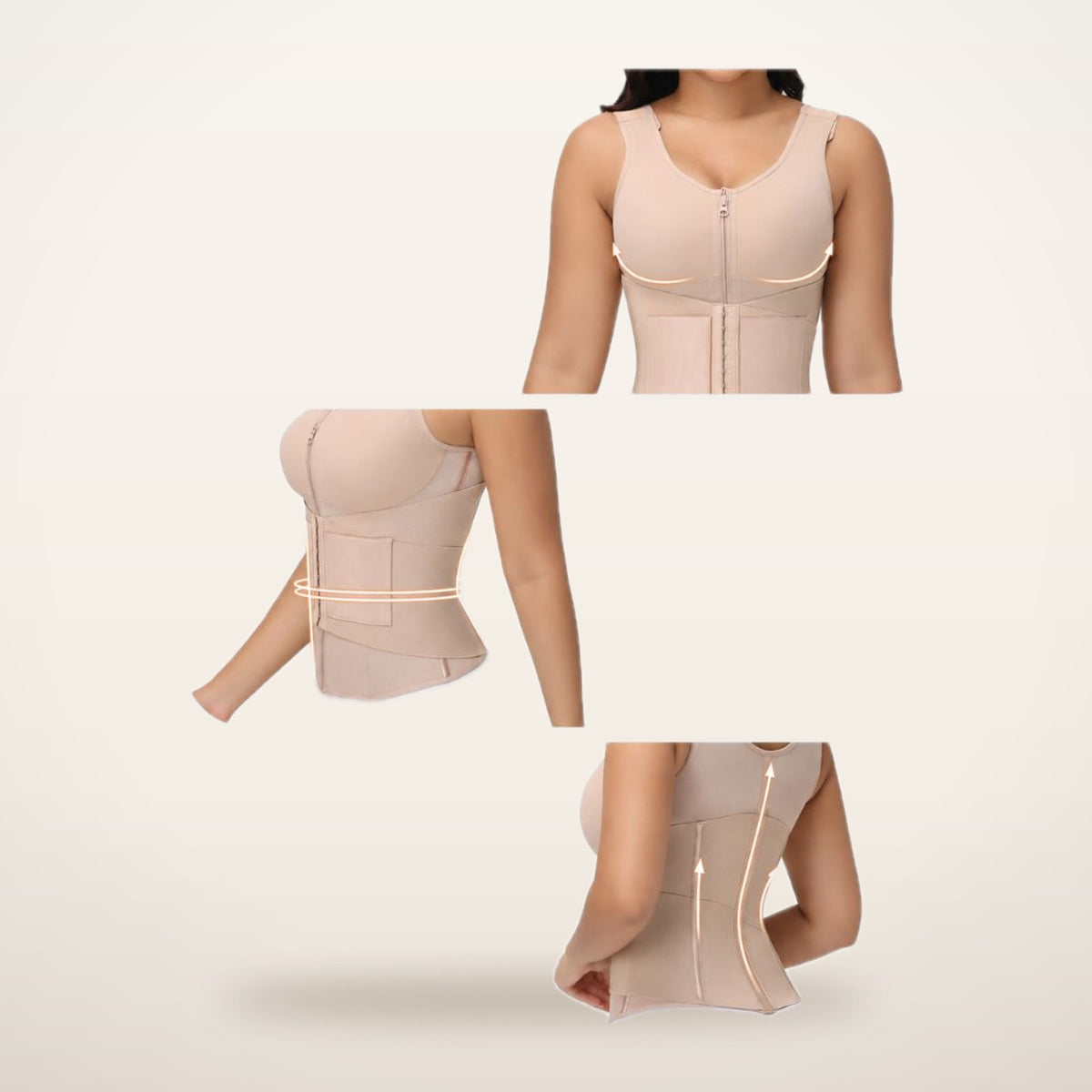 Thea Built-In Bra Waist Trainer Vest | Velvetella
