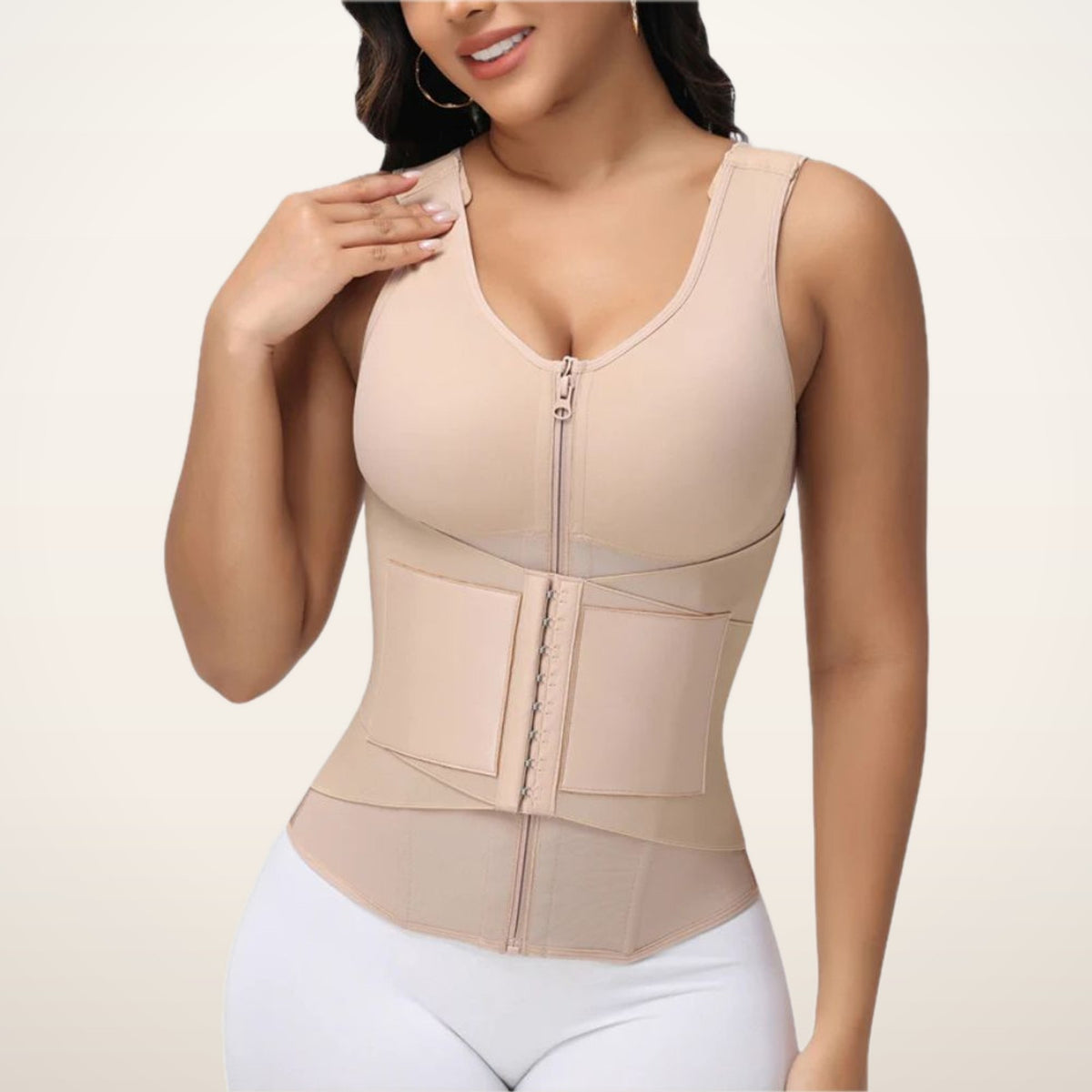 Thea Built-In Bra Waist Trainer Vest | Velvetella