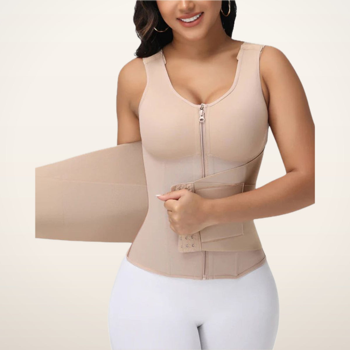 Thea Built-In Bra Waist Trainer Vest | Velvetella