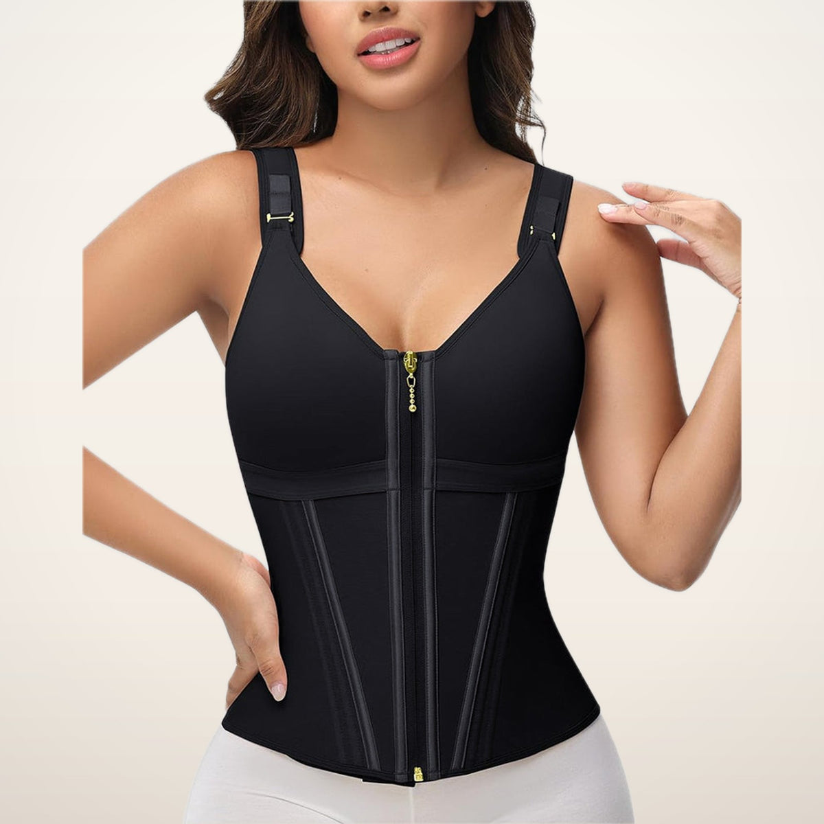 Aria Double-Layer Built-In Bra Shaper | Velvetella