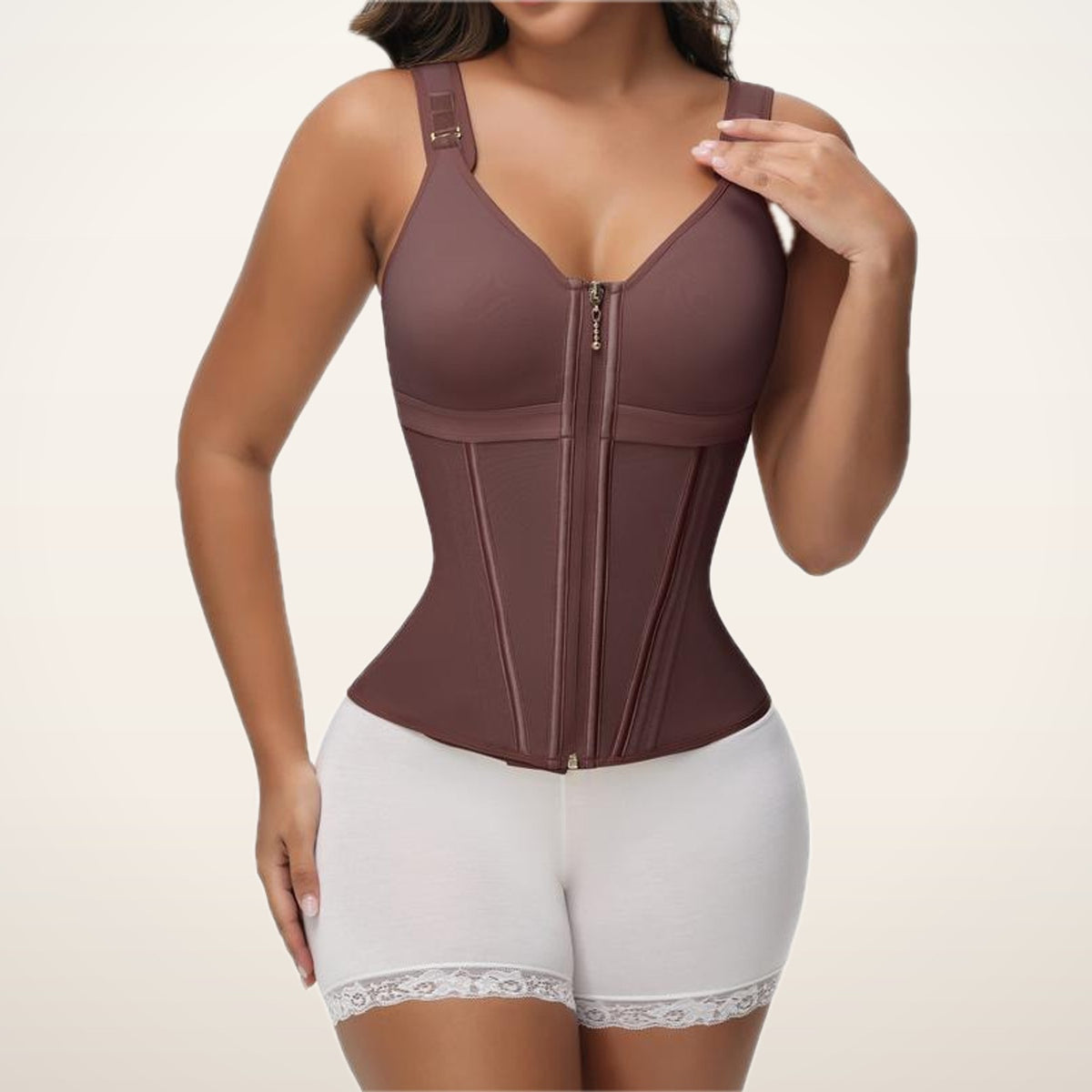Aria Double-Layer Built-In Bra Shaper | Velvetella