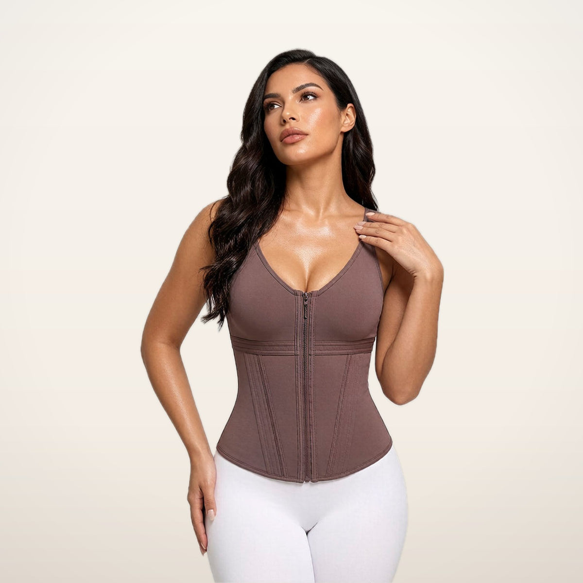 Aria Double-Layer Built-In Bra Shaper | Velvetella