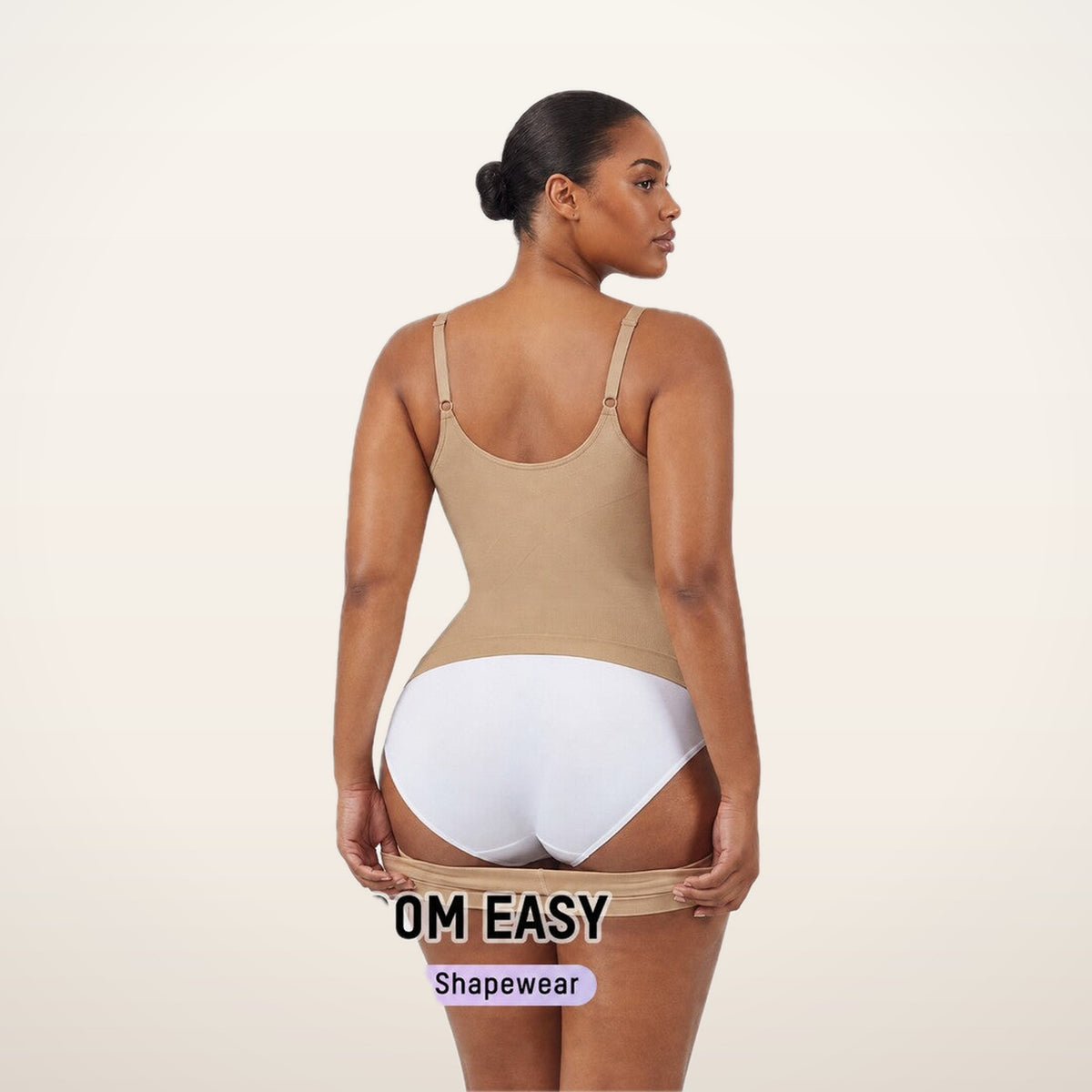 Easyslide™ Deep V Camisole Bodysuit Shapewear | Velvetella