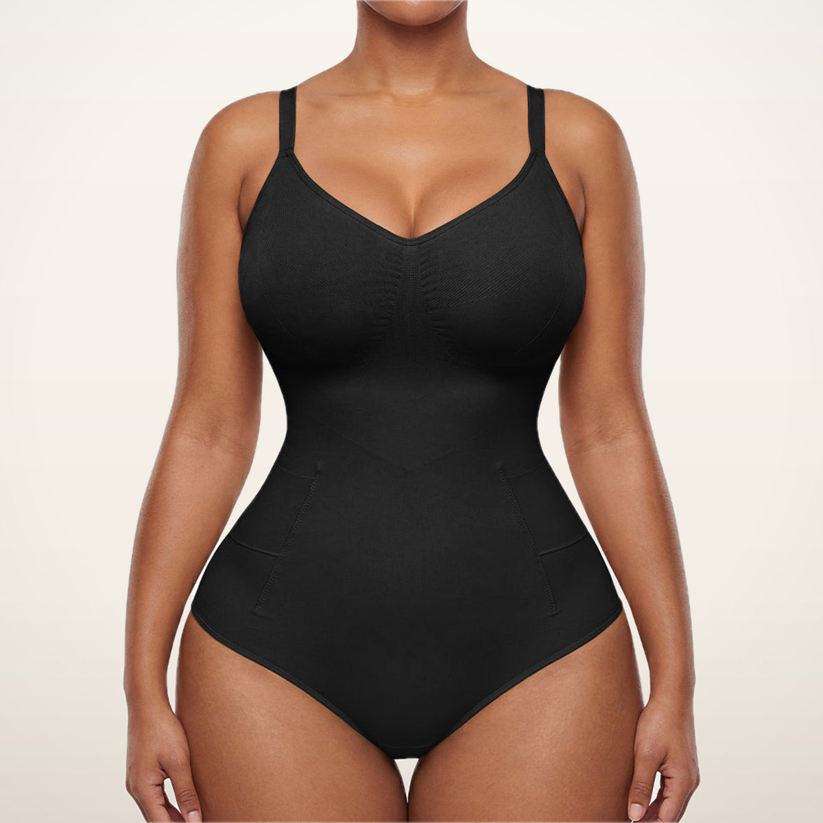 Easyslide™ Deep V Camisole Bodysuit Shapewear | Velvetella