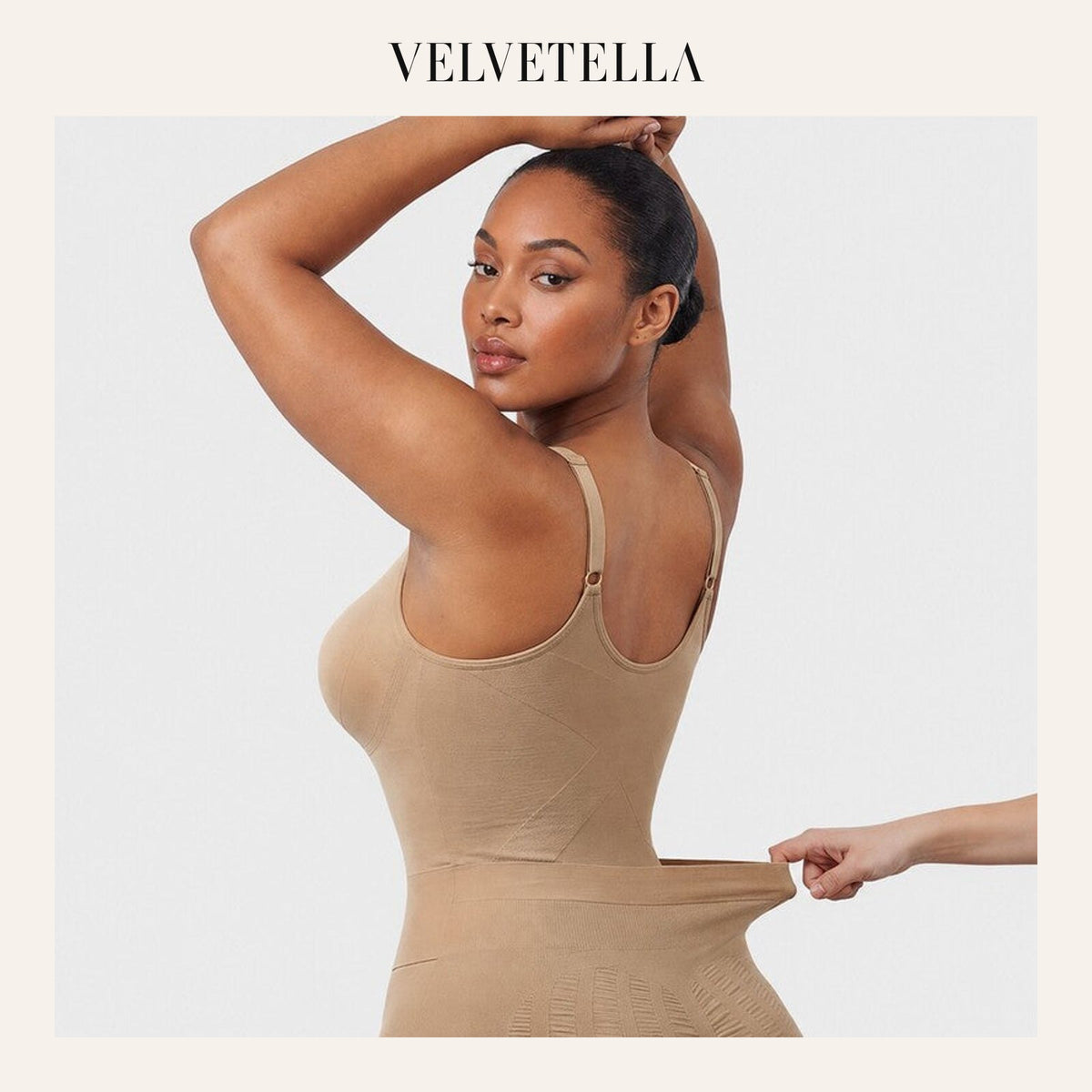 Easyslide™ Deep V Camisole Bodysuit Shapewear | Velvetella