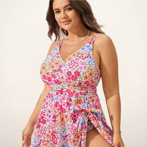 Flora Tie-Front Swim Dress | Velvetella