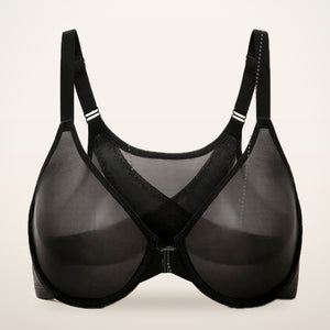 All-Day Comfort Front Closure Mesh Bra | Velvetella