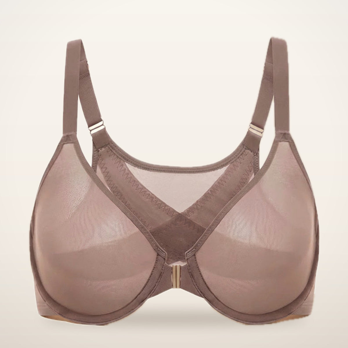 All-Day Comfort Front Closure Mesh Bra | Velvetella